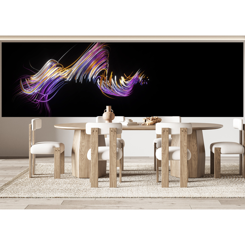 bright lines kinetic moving wall art new technology 3d holographic projector visual feast dazzling comfortable scene
