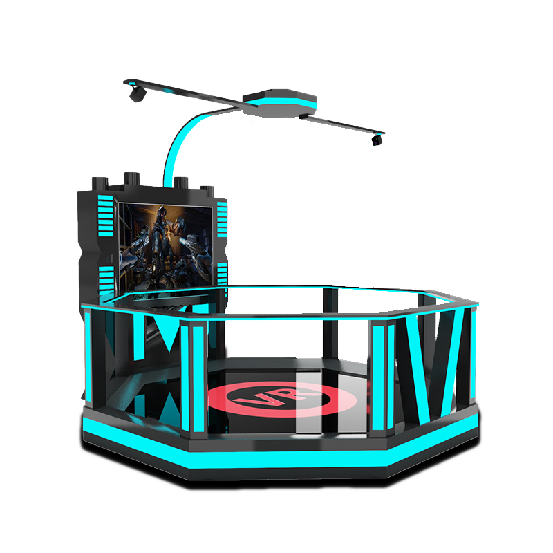 indoor 9D VR game machine shooting animatronic simulator on game playground